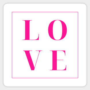 Love. Simple Love Quote. Show your love with this design. The Perfect Gift for Birthdays, Christmas, Valentines Day or Anniversaries. Sticker